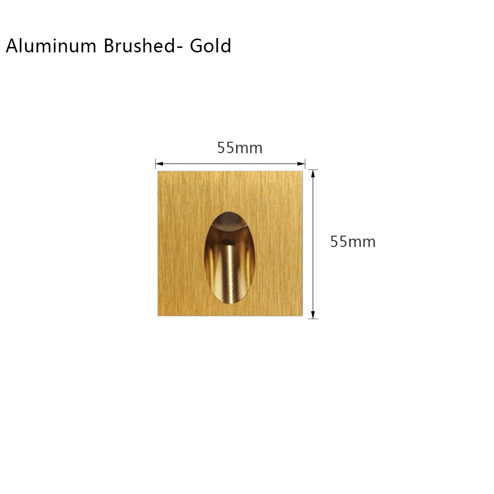 Recessed Wall Sconce Lamp Led Stair Lighting Interior Step Light Aluminum Nightlights with Box for Bathroom 110V/220V/12V