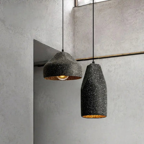 Modern Industrial Style Pendant Light Indoor LED Cement Lampshade Chandelier Art Design Parlor Bedroom Kitchen Cafe's Hanging Lamp