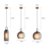 Nordic Glass Ball Pendant Light Kitchen Fixtures Living Room Lustre Luxury Bedroom Decoration Coffee Table Hanging Lamp
