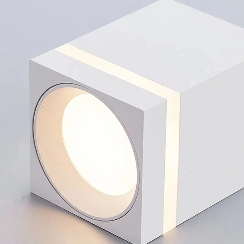 Square Surface Mount LED Downlight - No-Drill Ceiling Spotlight (7W-15W)