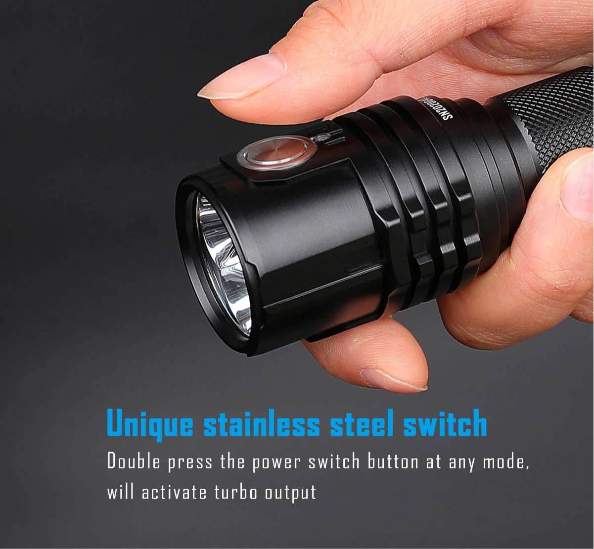 MS03 EDC Powerful Flashlight 13000 Lumen XHP70.2 LED Handlight Rechargeable Waterproof Torch for Camping Searching