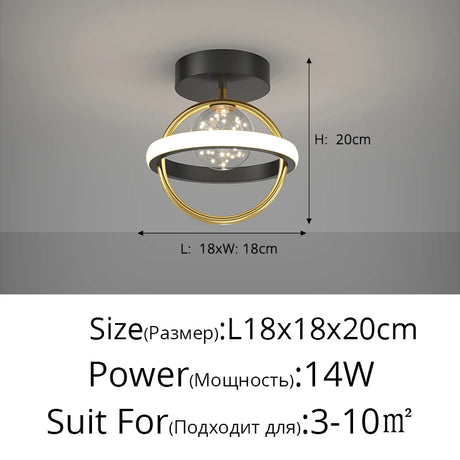 Mini Aisle LED Chandelier For Porch Corridor Hallway Lamps Star Decoration Kitchen Gallery Bedroom Villa Office Indoor Lights