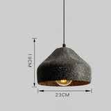 Modern Industrial Style Pendant Light Indoor LED Cement Lampshade Chandelier Art Design Parlor Bedroom Kitchen Cafe's Hanging Lamp