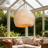 Japanese Wabi-Sabi Pendant Light - E27 LED Ceiling Lamp for Bedroom (3000K)
