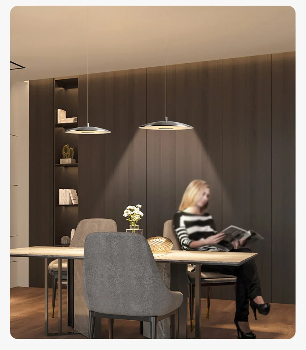 2026 Modern UFO Round Pendant Lamp Flying Saucer Pendant Lamp For Dining Room Bar Bedroom Bedside Simple Designer Art Lamp