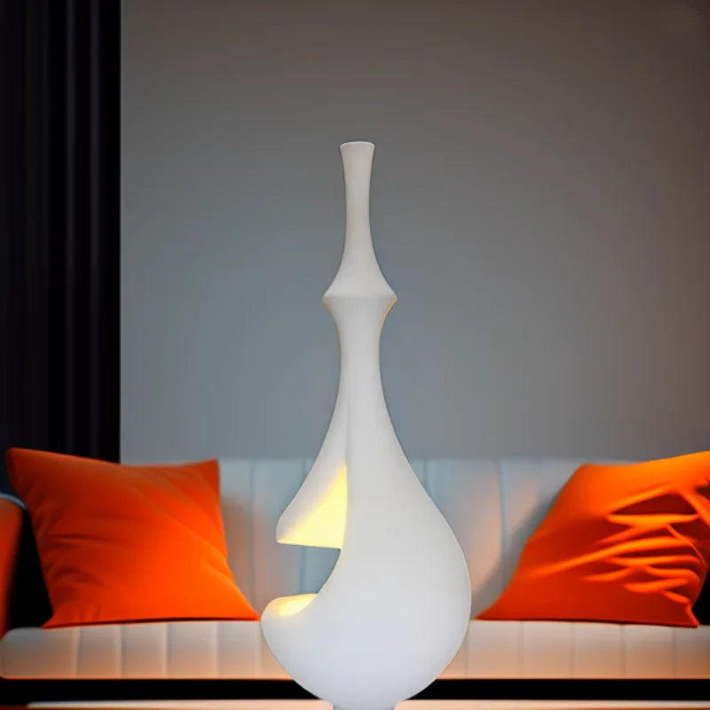 Wabi Sabi Style Living Room Simple Art Floor Lamp Designer 2025 New Original Bedroom Study Creamy Atmosphere Lighting Fixtures