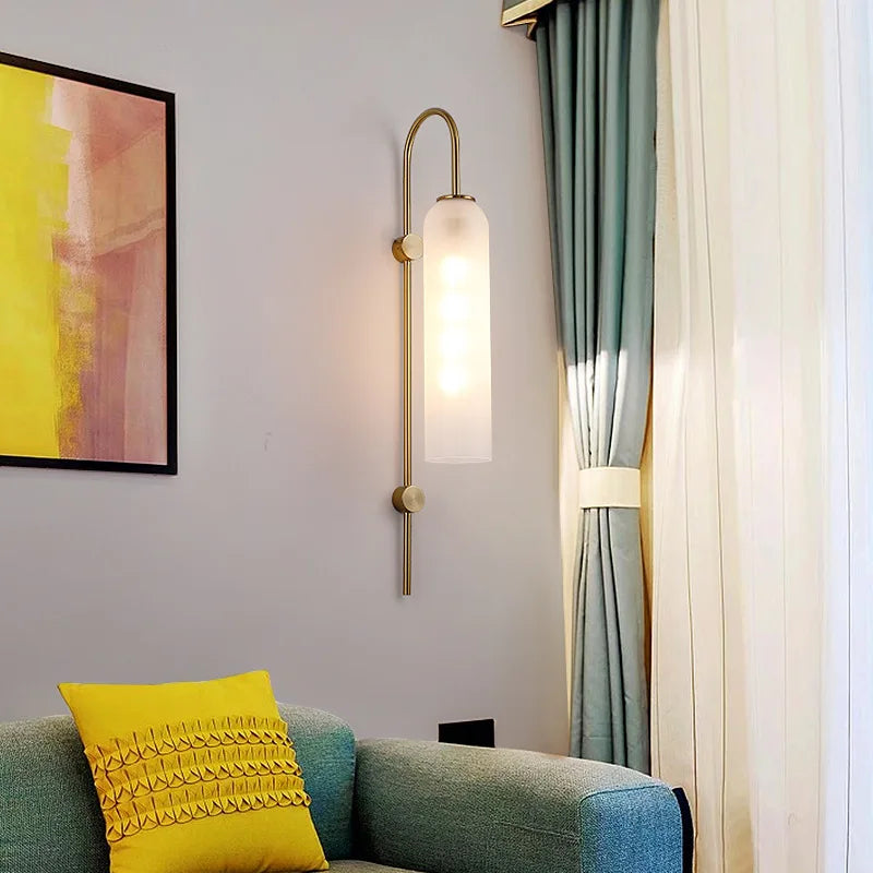 Modern Designer Glass LED Wall Lamp Bedroom Bedside Living Room Restaurant Staircase Bar Indoor Lighting Decors Light Fixtures