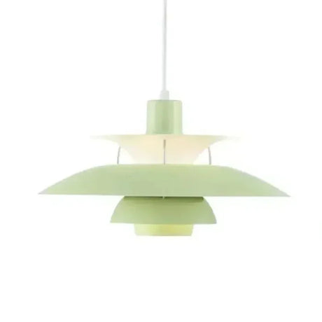 Iron Pendant Light E27 LED Chandelier Nordic Colorful Umbrella Lamp Dinning Table Ceiling Decors Kitchen Droplight