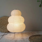 Japanese Design Akari Noguchi Table Lamp - White Rice Paper Desk Light