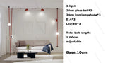 DIY Textile Leather Belt LED Pendant Light - 2026 Early Spring Glass Chandelier