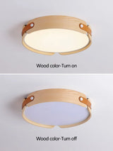Ceiling Lamps Japanese Creative Walnut Bedroom Lamp Modern Lamp Round Room Lamp Main Bedroom Restaurant Nordic Lamp