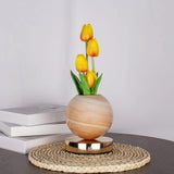 LED Night Light USB Rechargeable Desk Decor Lamp Simulation Bouquet Table Lamp Bedroom Bedside Atmosphere Light Ornaments