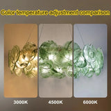 Italian Murano Glass Pendant Chandelier Light (E14 Bulb Base) - Luxury Modern Ceiling Lamp Fixture for Living Room, Dining Room, Bedroom & Restaurant Decor
