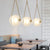LED Milk White Glass Pendant Lamp Nordic Glass Ball Pendant Light Home Decor Restaurant Lighting Fixture Lamps for Living Room