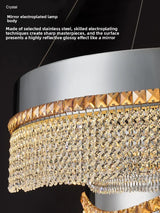 Nordic Crystal Pendent lamp Living room Chandelier New Dining room Bedroom Luxury LED Pendant High-end Interior Lighting Luster