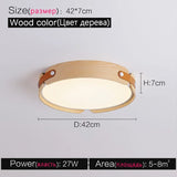 Ceiling Lamps Japanese Creative Walnut Bedroom Lamp Modern Lamp Round Room Lamp Main Bedroom Restaurant Nordic Lamp