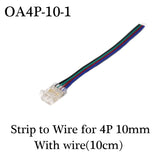 COB LED Wire Connector 5 8 10mm Connection Solderless Mini Buckle FCOB RGB CCT LED Strip Lights 2 3 4 Pin Connector With Wire