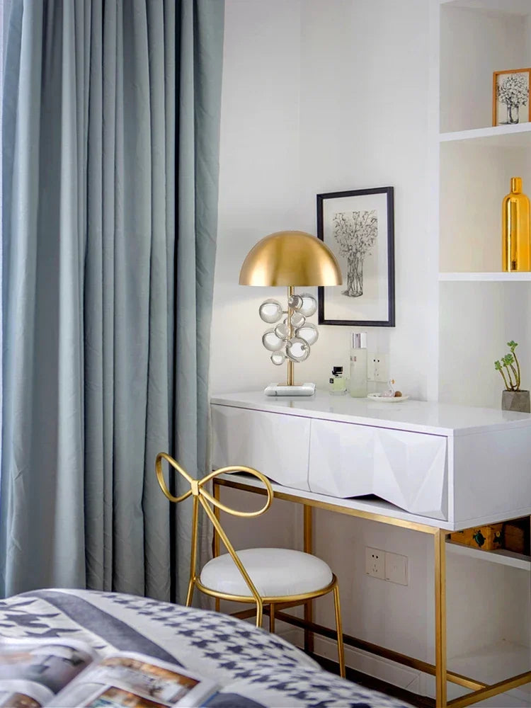 Light Luxury Creative Crystal Table Lamp Colorful Crystal Transparent Bedroom Study Table Lamp Postmodern Table Lamp Room Decor