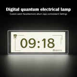 Smart Bluetooth Quantum Clock Night Light APP Control DIY Alarm Clocks Desk Decoration Light For Gaming Room Bedroom Decor