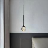 Modern Moon Pendant Light - Luxury LED Bedroom Chandelier with Crystal Accents