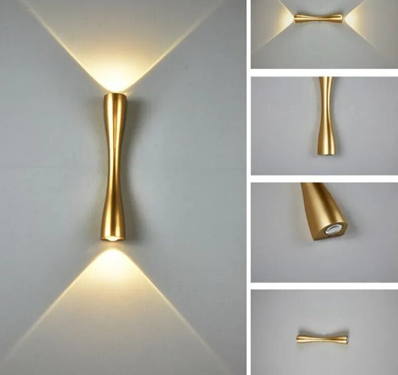 Modern waterproof minimalist LED wall lamp indoor and outdoor IP65 long horn wall lamp hotel aisle corridor bedside lamp
