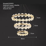 Modern LED Chandeliers Lighting For Living Room Foyer Bedroom Restaurant Pendant Lamps Natural Marble Decoration Lustre Fixtures