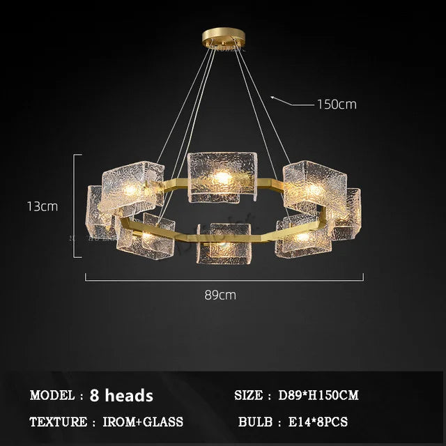 2025 New Creative Crystal Chandelier Modern Luxury Living Room Restaurant Pendant Light Irregular Luster Bar Table Hanging Lamps