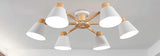 Modern solid wood living room pendant lamp E27 ceiling lamp bedroom ceiling pendant lamp hotel restaurant interior lighting bulb