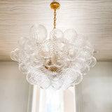 Minimalist Glass Pendant Light Modern Ball Chandelier for Living Dining Room Restaurant Home Decor Indoor Lighting Hanging Lamp