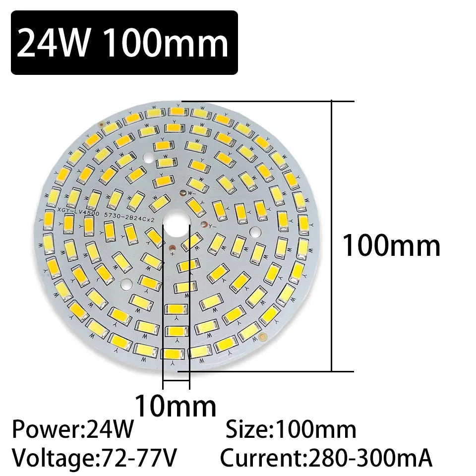 LED Bead Ceiling Lamp Renovation Lamp Board Circular Dual Color Dimming Bulb 3W 5W 7W 9W 12W 18W 24W Down Lamp SMD Light Source