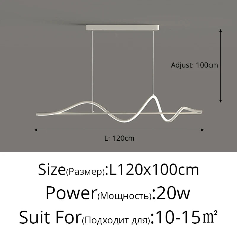 Modern Led Pendant Lights Chandelier For Dining Table Living Room Kitchen Bar Counter Creative Moon Hanging Lamp Home Decor Lamp