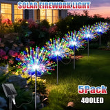 4pcs/6pcs Outdoor Solar Garden Lights Outdoor Solar Smart Firework Lights for Garden Patio Outdoor Holiday Decorations