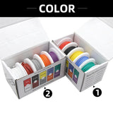 Heat Resistant Flexible Silicone Wire 5 Colors Mix Kit - 30/28/26/24/22/20/18/16AWG Stranded Cable Electrical Tinned Copper Wires