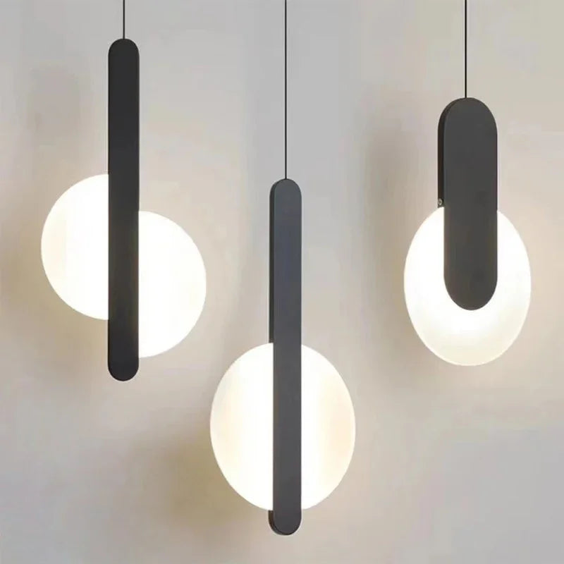 Sleek Modern LED Chandelier - Designer Indoor Hanging Lamp for Living Room