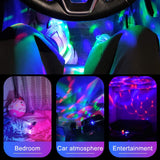 E2 Dj Lighting Sound Party Auto USB Disco Ball Lights RGB Multi Color Car Atmosphere Room Decorations Lamp Magic Strobe Lights