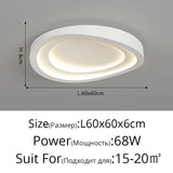 2025 New Modern Simple LED Chandelier For Living Room Bedroom Dining Room Kitchen Ceiling Lamp White Remote Control Lustre Light