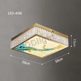 2025 Modern New Enamel Color Chandiler Lustre Crystal Glass Ceiling Light Luxury LED Ring Villa Decor Bedroom Living Dining Room