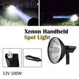 9" 12V 100W car plug handheld hid Xenon searchlight 5" 7 "spotlighting outdoor search light