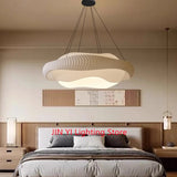 Fabric Bedroom Pendant Lamp  Aesthetic Art Restaurant Bar Table Lamp, Modern Designer Fish Bone Shaped Lighting Fixture