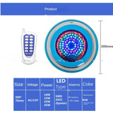 LED Swimming Pool Lamp AC 12V Stainless Steel Water Proof 15W 25W 35W 45W Warm/Cold Light Underwater Remote Control RGB Lamps