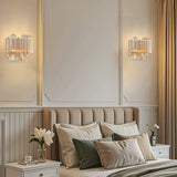Italian Murano Glass LED Wall Lamp - Luxury Decorative Sconce Light Fixture for Bedroom Bedside, Living Room & Restaurant