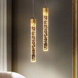 Droplet Crystal Bubble Pendant Light Modern Bedroom Crystal Hanging Lamp Bedside Clear Crystal Suspension Lamps Decor Lighting