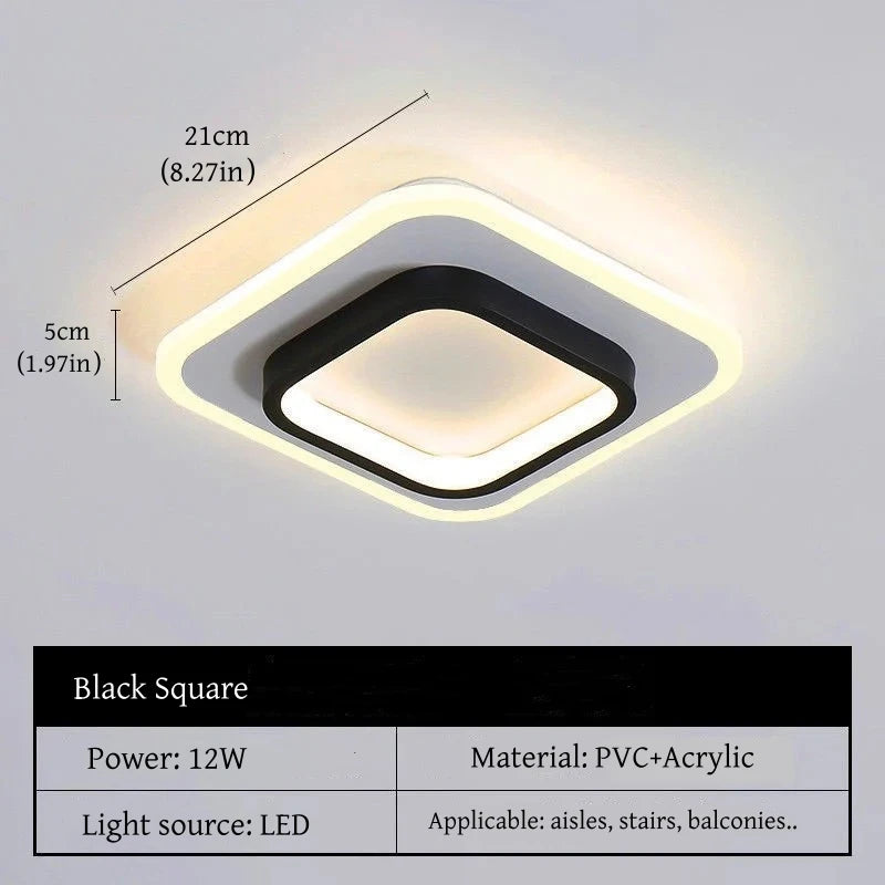 Modern Nordic LED Ceiling Light - Luxury Metal Lamp for Living Room