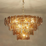 Luxury Murano Glass Ceiling Chandelier Pendant Light - Handcrafted Modern Hanging Lamp Fixture for Dining Room, Living Room & Home Interior Decor