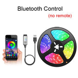 Bluetooth USB LED Strip Light 5050 SMD 5V USB RGB Lights Flexible LED Lamp Tape Ribbon RGB Self-adhesive TV Desktop Diode
