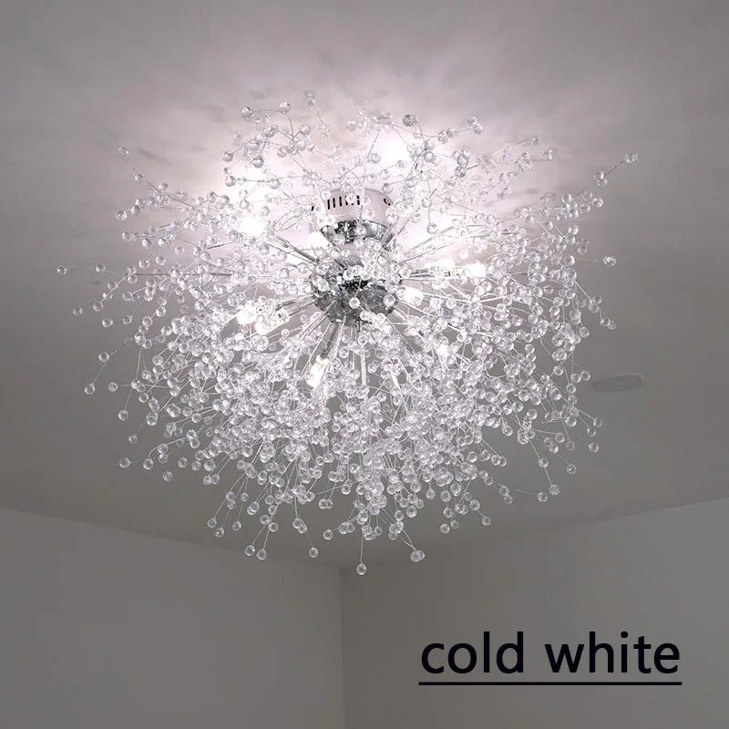 Nordic Modern dandelion LED ceiling lamp 110V-240V decoration household children's bedroom room firefly ceiling chandelier lamps