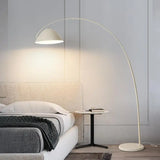 Nordic Light Luxury Fishing Rod LED Floor Lamp - Modern Vertical Arc Standing Light Fixture for Living Room Sofa & Bedroom Bedside