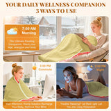 Red Light Therapy Blanket 660nm 850nm - Infrared Heating Shawl for Pain Relief