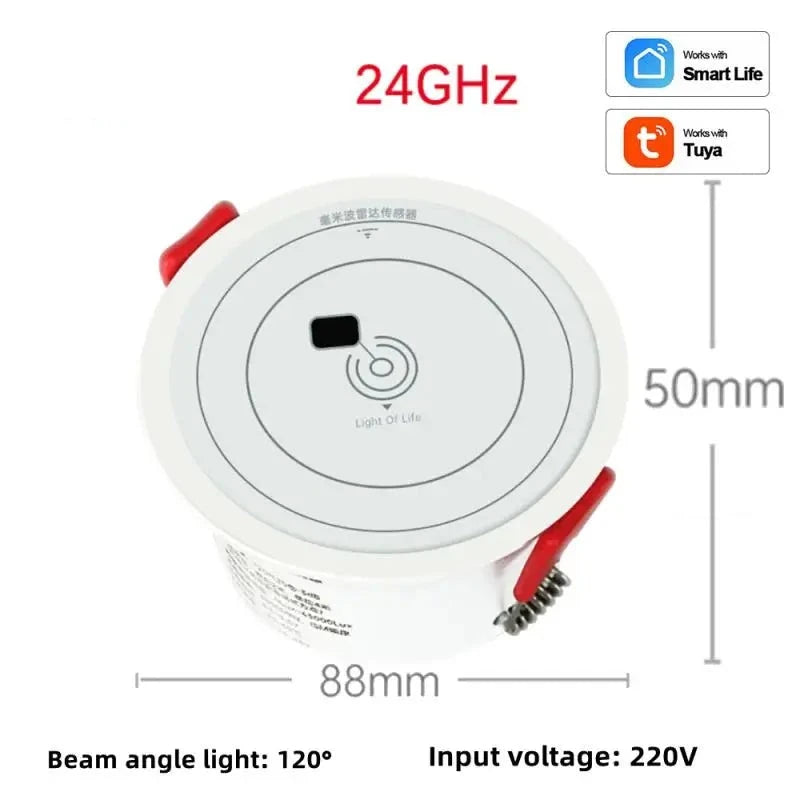 3.0 WIFI Mm Wave Human Presence Detector 5.8 / 24G Smart Micro Motion Sensing Security Radar Tuya / eWelink PIR Motion Sensor