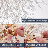 Modern Luxury Living Room Crystal LED chandelier Dandelion Firefly Bedroom Light Lighting Ceiling Pendant Lamp Home Decoration